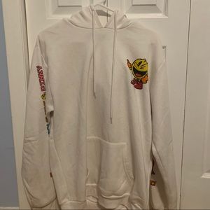 white pacman sweatshirt hoodie